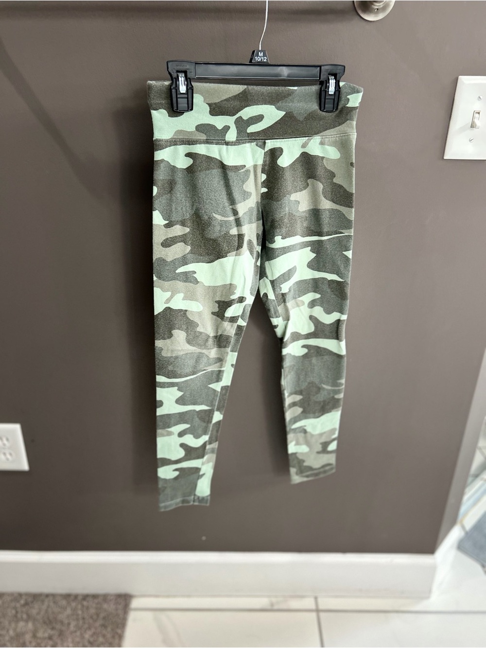 Justice Green Camouflage Kids Leggings